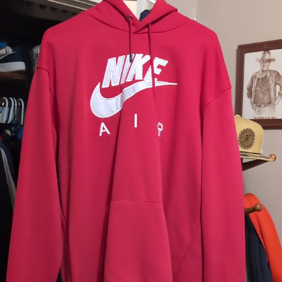 Nike Red Sweater With Bold Logo
